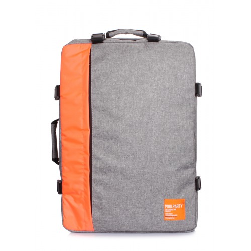 Рюкзак-сумка для ручной клади Cabin - 55x40x20 МАУ POOLPARTY cabin-grey-orange серый