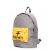 Повсякденний рюкзак POOLPARTY backpack-yellow-grey сірий