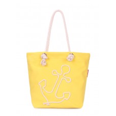Летняя сумка с якорем POOLPARTY anchor-oxford-yellow желтая