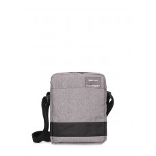 Мужская сумка на плечо POOLPARTY pool-94-oxford-grey серая
