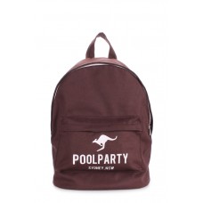 Рюкзак молодежный POOLPARTY backpack-oxford-brown коричневый
