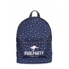 Рюкзак с самолетами POOLPARTY backpack-planes-darkblue синий