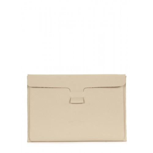 Кожаный чехол для MacBook 13" Case бежевый