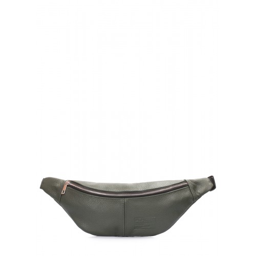 Бананка з натуральної шкіри PLPRT Waistbag хакі