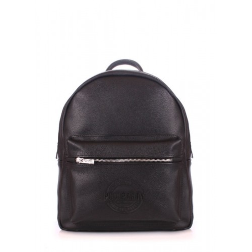 Рюкзак женский кожаный POOLPARTY xs-bckpck-leather-black черный
