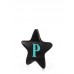 Кожаный клатч-косметичка POOLPARTY STAR star-black-blue черный