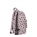 Рюкзак стеганый POOLPARTY backpack-snowflakes-grey серый
