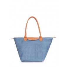 Сумка джинсовая POOLPARTY pool-80-jeans-light голубая