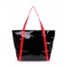 Лаковая сумка POOLPARTY pool91-black-red