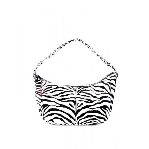 Компактная женская сумка POOLPARTY poolparty-purse-zebra черно-белая