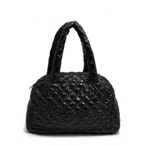 Стеганая сумка-саквояж POOLPARTY ns4-black черная