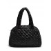 Стеганая сумка-саквояж POOLPARTY ns4-black черная