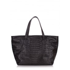 Сумка POOLPARTY Safyan morocco-croco-black черная