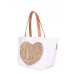 Коттоновая сумка POOLPARTY Love Tote pool-lovetote-white