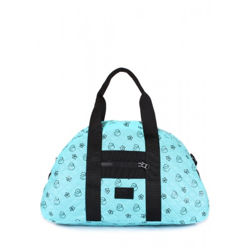 Стеганая сумка POOLPARTY alaska-ducks-blue голубая
