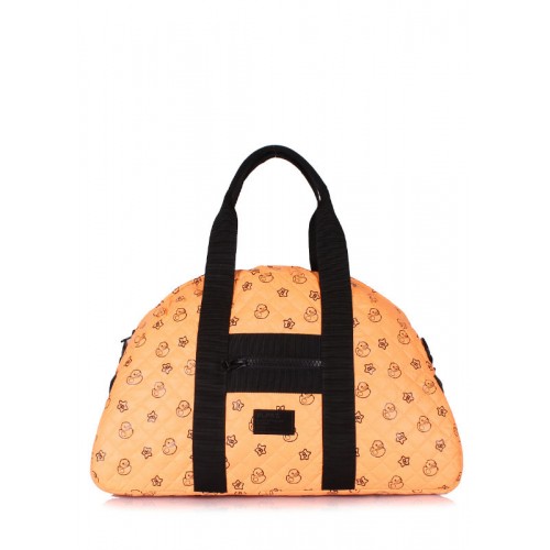 Стеганая сумка POOLPARTY alaska-ducks-orange оранжевая