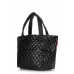 Стеганая сумка POOLPARTY broadway-quilted-black черная