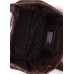 Стьобана сумка POOLPARTY broadway-quilted-brown-black коричнева з чорним