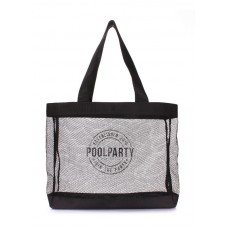 Сітчаста сумка POOLPARTY mesh-beach-tote чорна