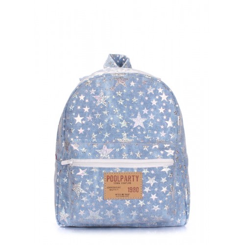 Рюкзак жіночий POOLPARTY xs-bckpck-denim-milkyway блакитний