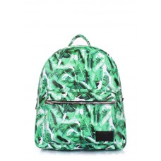 Рюкзак женский кожаный POOLPARTY Xs xs-bckpck-palm зеленый