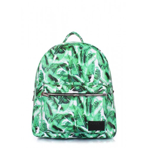 Рюкзак женский кожаный POOLPARTY Xs xs-bckpck-palm зеленый