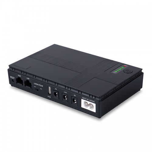Mini UPS ДБЖ ИБП 5V9V12V 10400mah 18Вт для камеры, роутера, сигнализации DC1018P