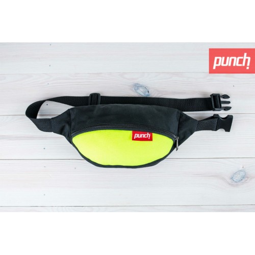 Поясна сумка Punch Black Acid Yellow жовта з чорним