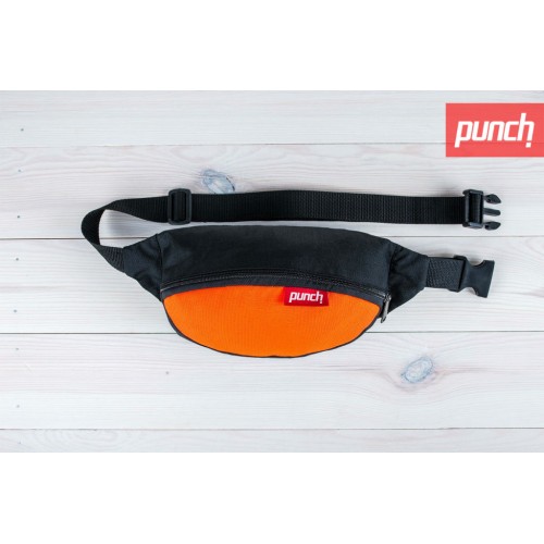 Поясна сумка Punch Black Orange помаранчева з чорним