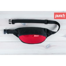 Поясна сумка Punch Black Red червоно-чорна