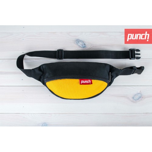 Поясна сумка Punch Black Yellow жовта з чорним