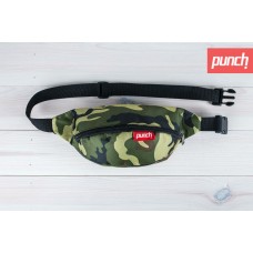Поясна сумка Punch Camo зелена камуфляжна