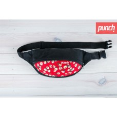 Поясна сумка Punch Camomile Red червона з ромашками