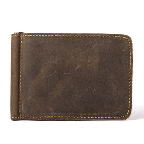 Портмоне-зажим TIDING BAG 7128R коричневое