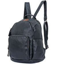 Рюкзак кожаный Tiding Bag 88101A черный