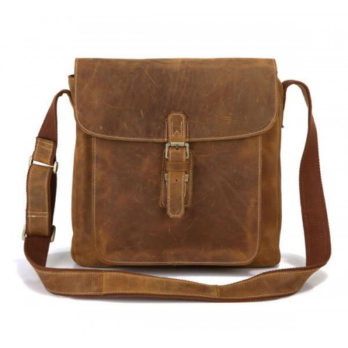 Сумка через плече TIDING BAG 7111B коричнева