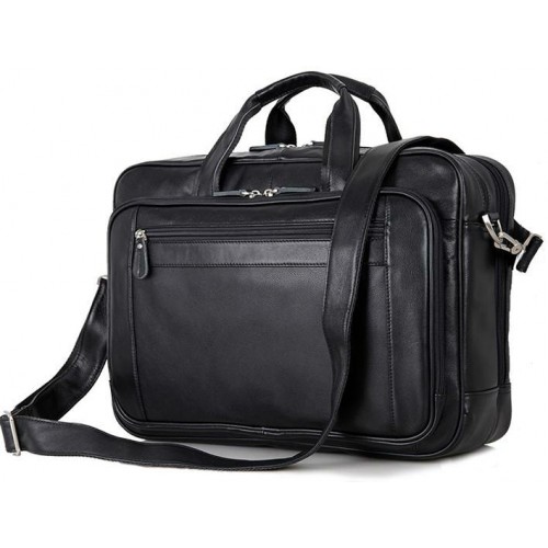 Кожаная сумка Tiding Bag 7367A черная