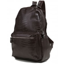Рюкзак кожаный TIDING BAG t3123C коричневый