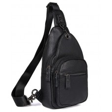 Шкіряний рюкзак Tiding Bag 8509A чорний