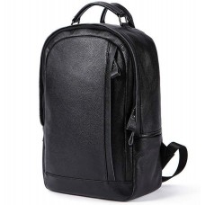 Чоловічий шкіряний рюкзак Tiding Bag A25-8834A чорний