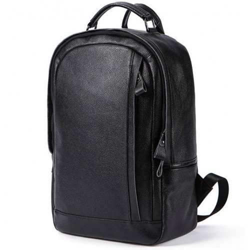 Чоловічий шкіряний рюкзак Tiding Bag A25-8834A чорний