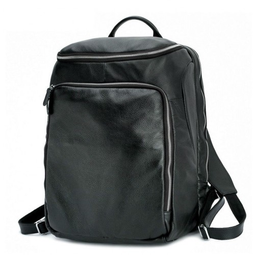 Чоловічий шкіряний рюкзак TIDING BAG T3065 чорний