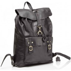 Мужской кожаный рюкзак Tiding Bag G8894A черный