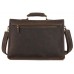 Чоловічий шкіряний портфель TIDING BAG 7205R коричневий