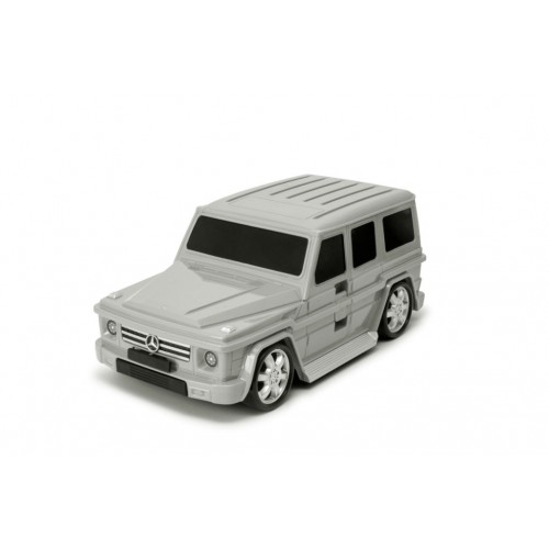 Дитяча сумка-валіза на колесах Ridaz Mercedes G-class сіра