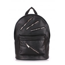 Шкіряний рюкзак POOLPARTY Rockstar чорний