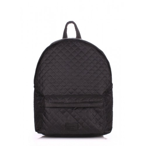 Рюкзак стьобаний POOLPARTY backpack-theone-black