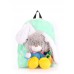Детский рюкзак POOLPARTY kiddy-backpack-rabbit-green зеленый