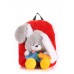 Детский рюкзак POOLPARTY kiddy-backpack-rabbit-red красный