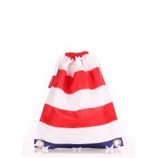 Молодіжний рюкзак POOLPARTY SACK біло-синьо-червоний